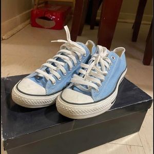 Blue Unisex Low Cut Converse